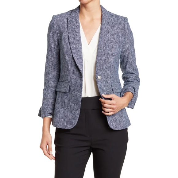 NWT Veronica Beard Navy Cutaway Blazer - Picture 1 of 12
